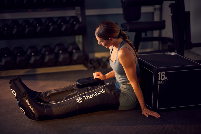 Therabody JetBoots Prime Large product in use
