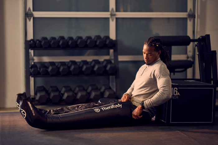 Therabody JetBoots Prime Large product in use