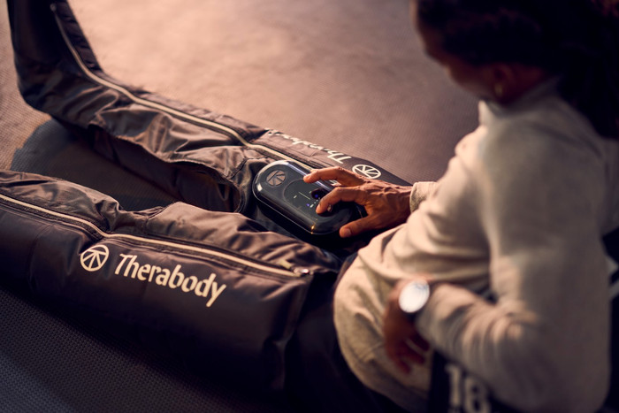 Therabody JetBoots Prime Large product in use