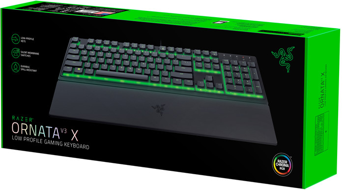 Razer Ornata V3 X Gaming-Tastatur Qwertz verpackung