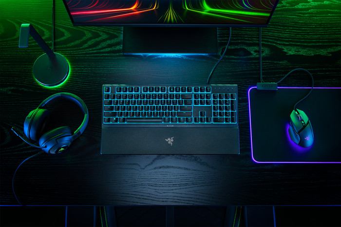 Razer Ornata V3 X Gaming-Tastatur Qwertz produkt in gebrauch