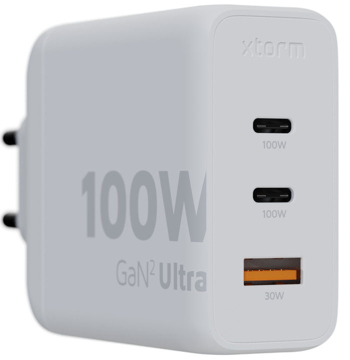 Xtorm 100W GaN2 Ultra Wall Charger left side