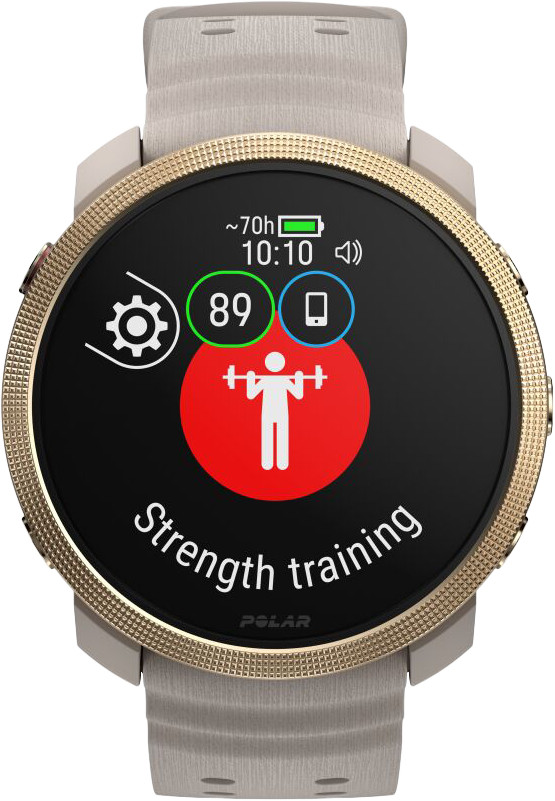 Polar Vantage M3 Gold/Beige front