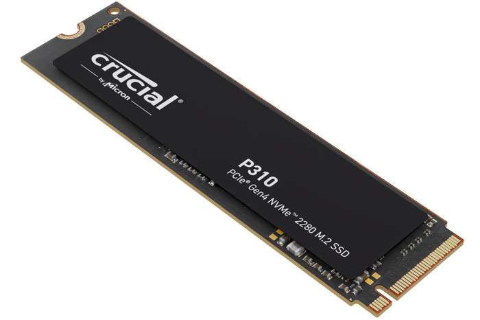 Crucial P310 500GB NVMe SSD linke seite
