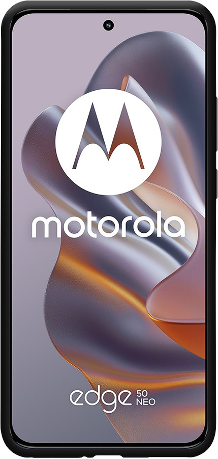 Just in Case Soft Design Motorola Edge 50 Neo Back Cover Black front