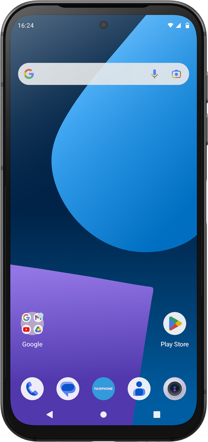 Fairphone 5 128GB Schwarz 5G vorne