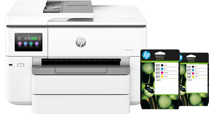HP OfficeJet Pro 9730 + 2 schwarze Patronen + 2 Farbpatronen Main Image