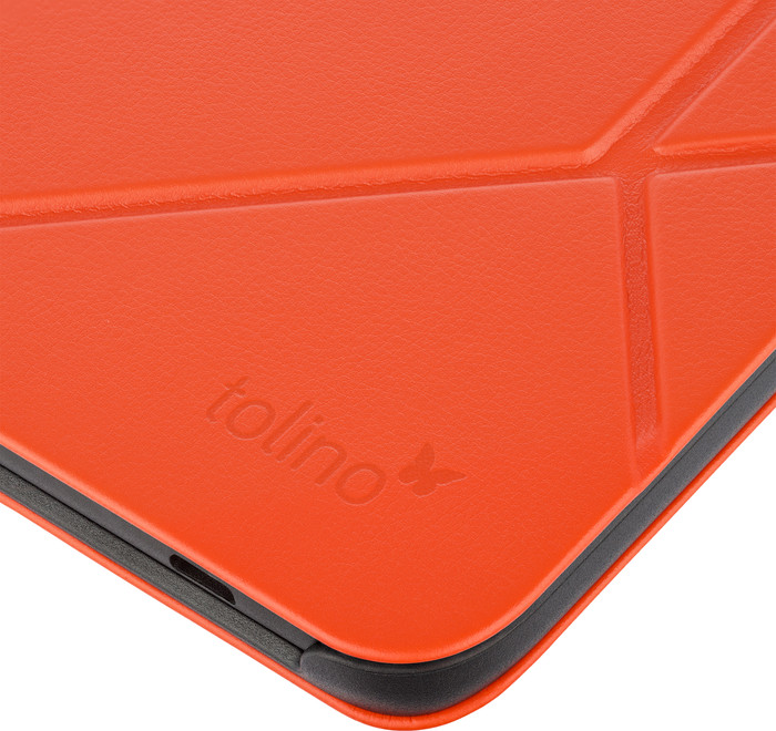 tolino shine - Origami Falttasche - Cayenne Red detail