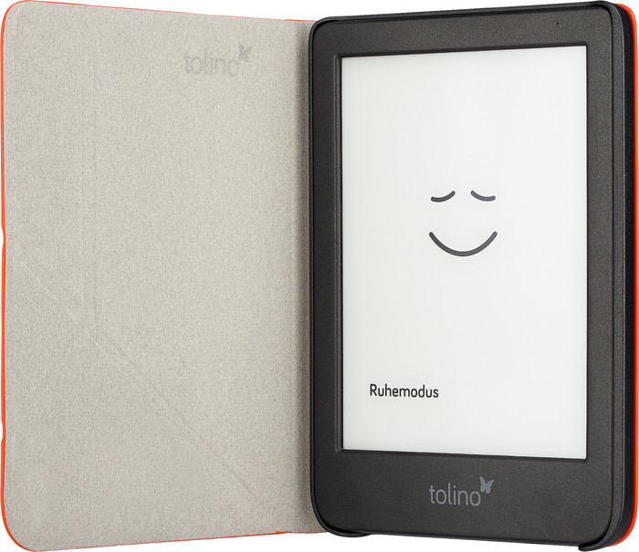 tolino shine - Origami Falttasche - Cayenne Red vorne