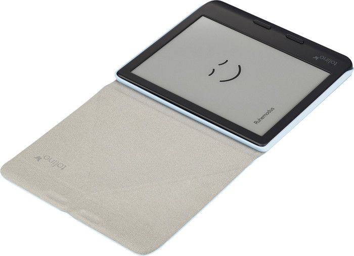 tolino vision color - Origami Falttasche - Dusk Blue linke seite