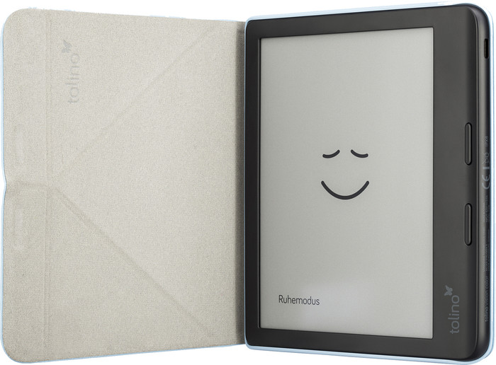 tolino vision color - Origami Falttasche - Dusk Blue vorne