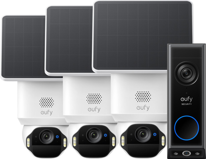 eufy SoloCam E42 3er-Pack + Video Doorbell E340 Main Image