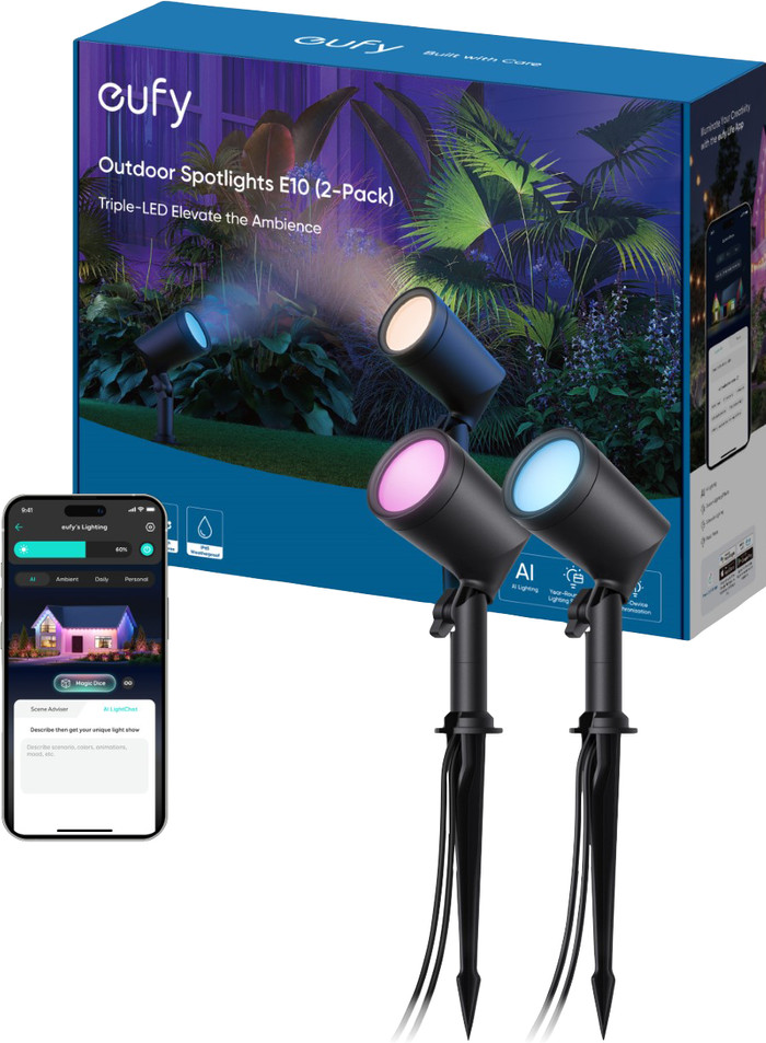 eufy Außen-Strahler E10 Doppelpack verpackung