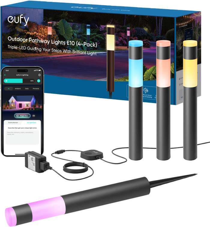 eufy Außen-Wegeleuchten E10 4er-Pack verpackung