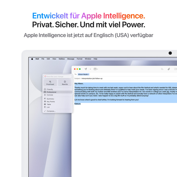 Apple iMac 24" M4 (8-Core-CPU/8-Core-GPU) 16GB/256GB Silber QWERTZ visueller lieferant