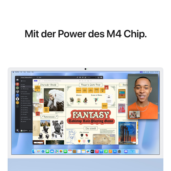 Apple iMac 24" M4 (8-Core-CPU/8-Core-GPU) 16GB/256GB Blau QWERTZ visueller lieferant
