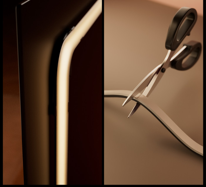 Philips Hue Play Pro Gradient LED strip Mounting bracket product in use