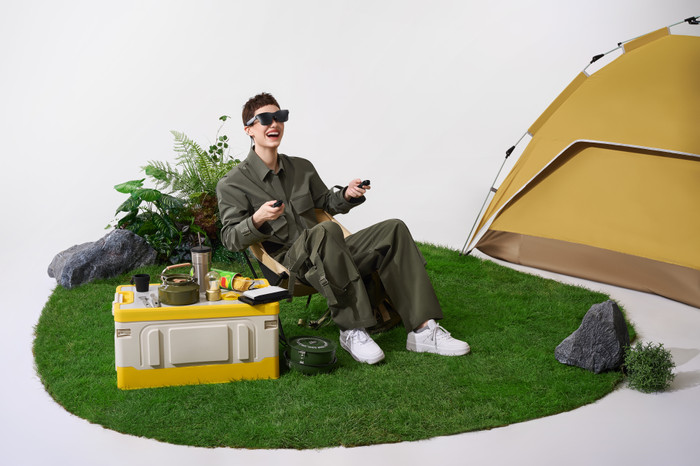 RayNeo Air 2S produkt in gebrauch