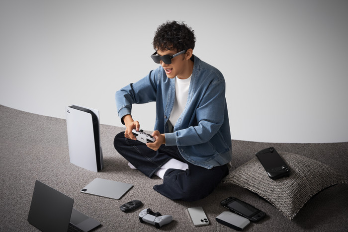 RayNeo Air 2S produkt in gebrauch