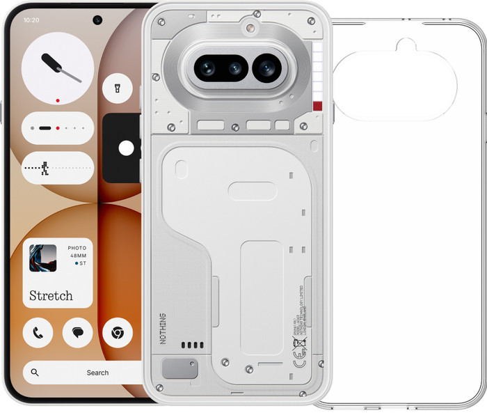 Nothing Phone (4a) 128GB Weiß 5G + BlueBuilt Backcover Transparent Main Image