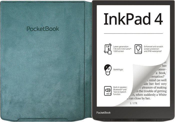 PocketBook Cover Flip InkPad 4/InkPad Color 3/InkPad Color 2 Green front