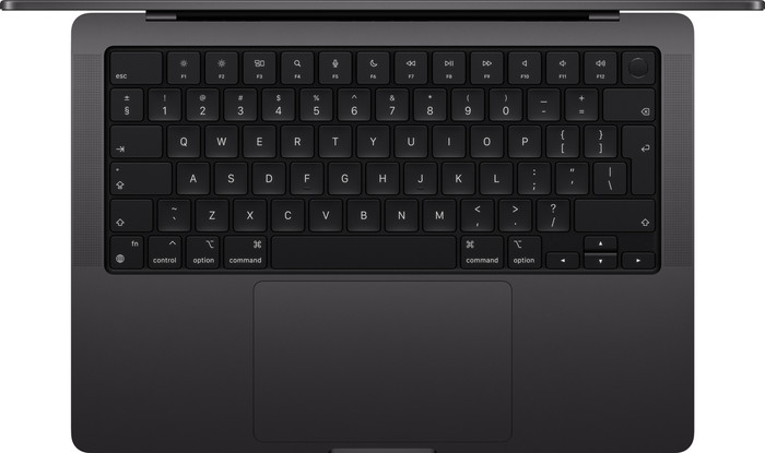 Apple MacBook Pro 14 inches M4 (10 Core CPU/10 Core GPU) 16GB/512GB Space Black QWERTZ top
