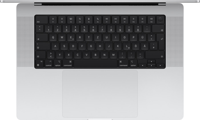 Apple MacBook Pro 16" M4 Max (16 Core CPU / 40 Core GPU) 48GB/1TB Silber QWERTZ oberseite