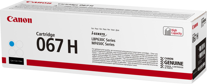 Canon 067H XL-Toner Cyan rechte seite