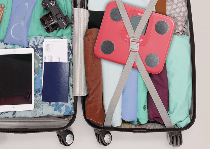 Tanita BC-730PK Rosa produkt in gebrauch