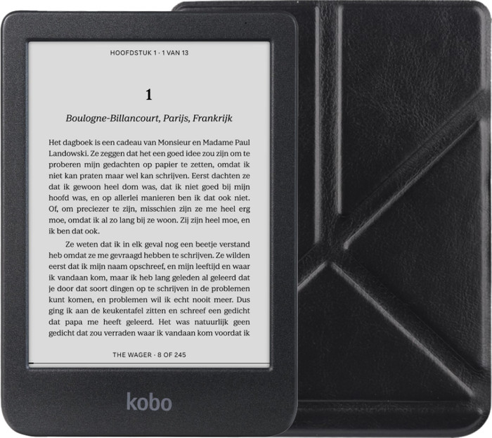 Kobo Clara BW Schwarz + BlueBuilt Book Case Schwarz Main Image