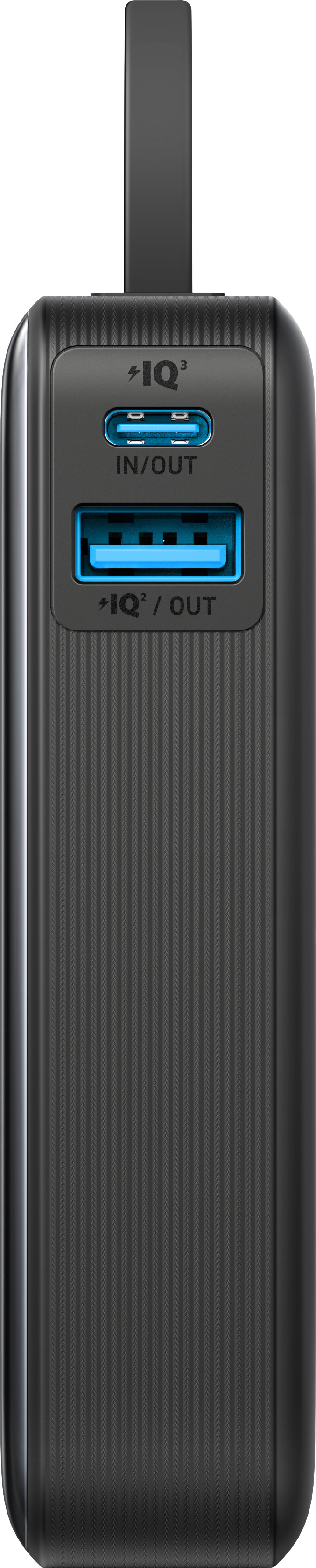 Anker Nano Powerbank 10.000 mAh mit Schnellladefunktion Schwarz vorne