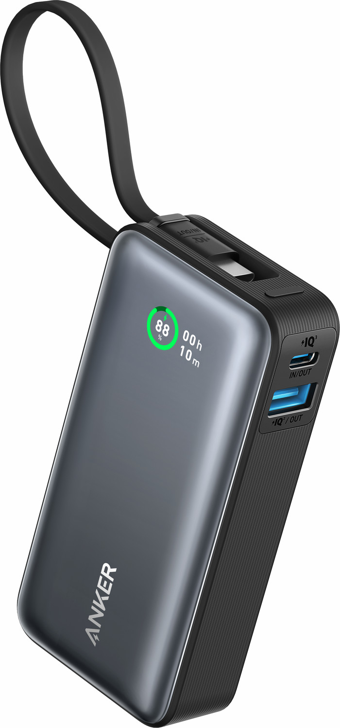 Anker Nano Powerbank 10.000 mAh mit Schnellladefunktion Schwarz Main Image