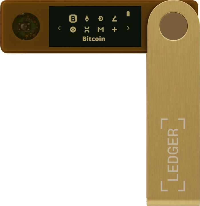 Ledger Nano X Gold right side