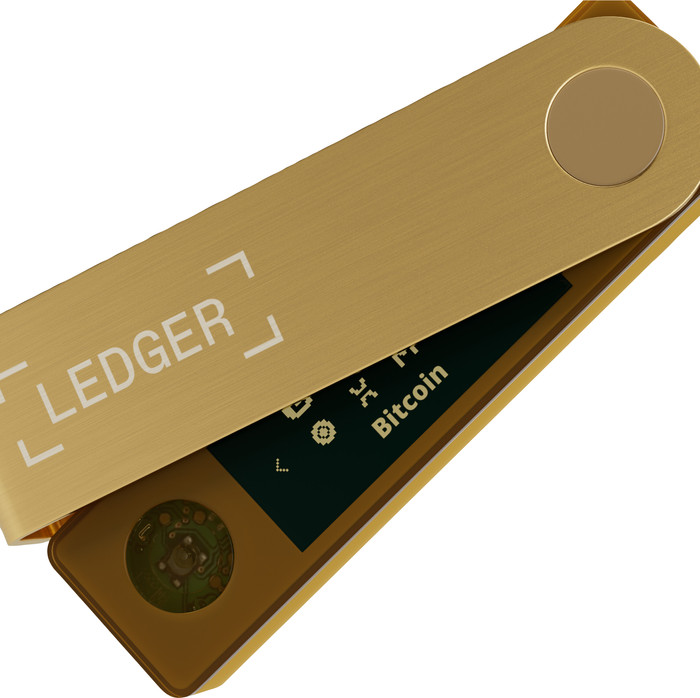 Ledger Nano X Gold inside