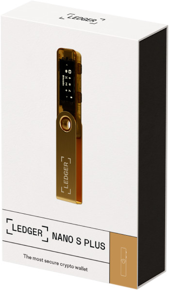 Ledger Nano S Plus Gold packaging