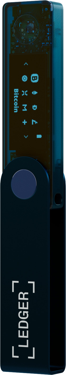 Ledger Nano X Sapphire Blue right side