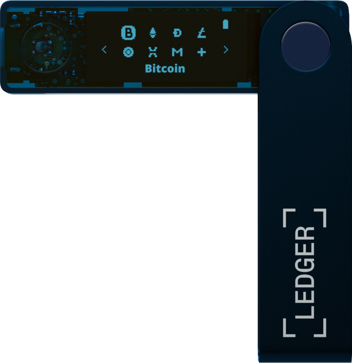 Ledger Nano X Sapphire Blue front