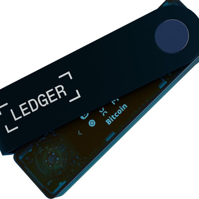 Ledger Nano X Sapphire Blue inside