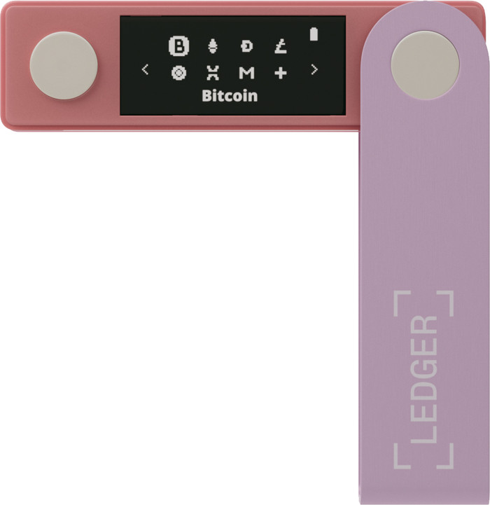 Ledger Nano X Pastel Pink front
