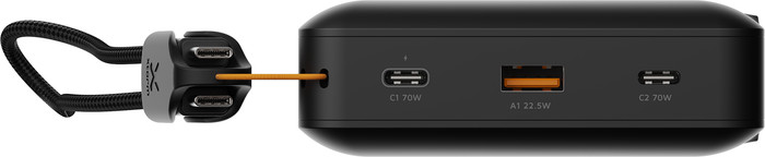 Xtorm NextGen 70 W Powerbank 45.000 mAh Schwarz vorne