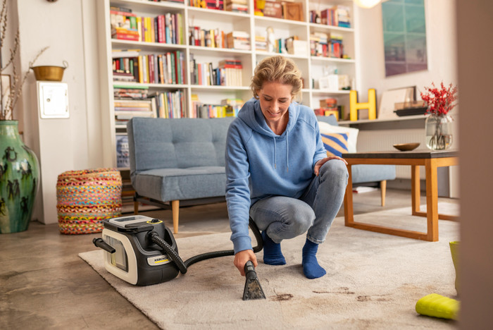 Kärcher SE 3-18 Compact Home Battery Set produkt in gebrauch