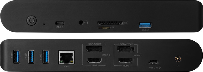 BlueBuilt DisplayLink Docking Station Pro with USB-C Black detail