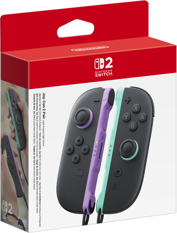 Nintendo Switch 2 Joy-Con Set Lila/Grün verpackung
