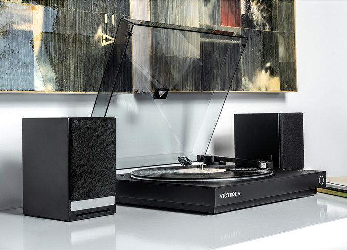 Victrola Automatic Schwarz produkt in gebrauch