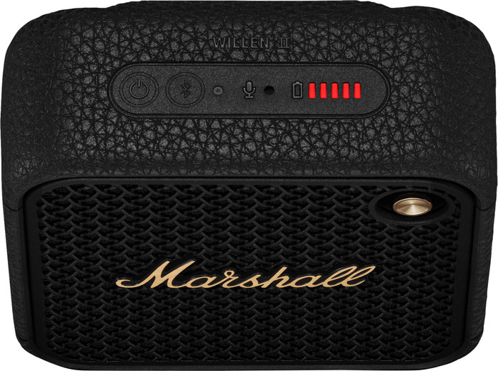 Marshall Willen II BT Black & Brass oberseite
