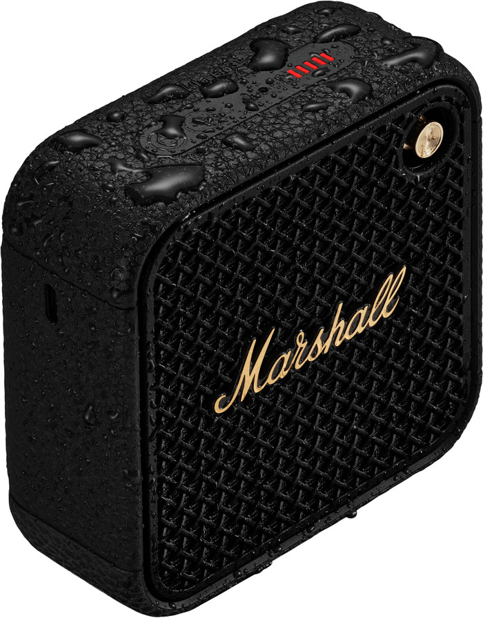 Marshall Willen II BT Black & Brass detail