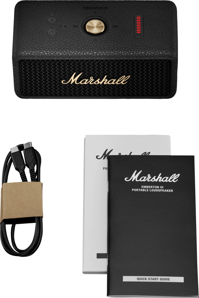 Marshall Emberton III BT Black & Brass zubehör