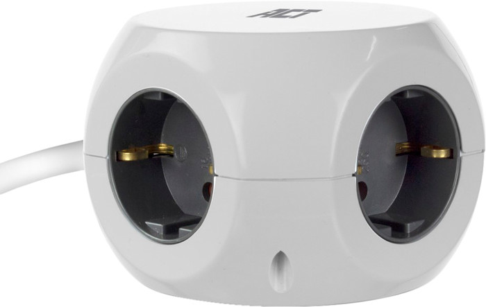 ACT AC2420 Steckdosenleiste mit 3 Steckdosen vorne