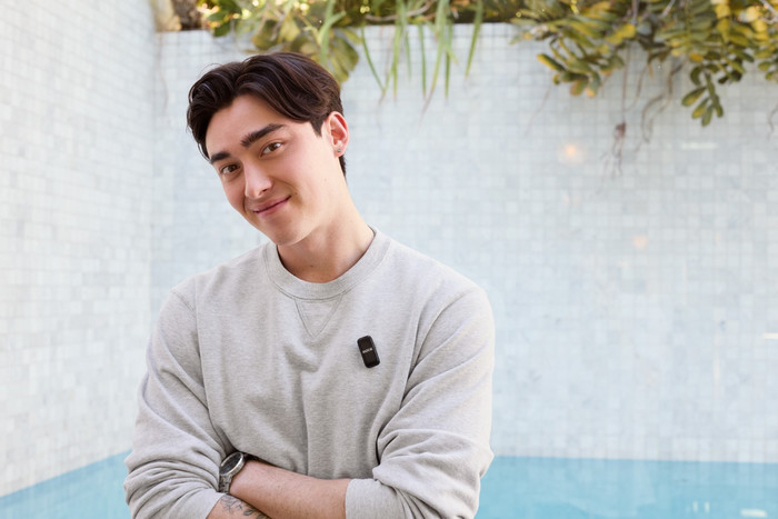 Rode Wireless Micro Schwarz Lightning produkt in gebrauch