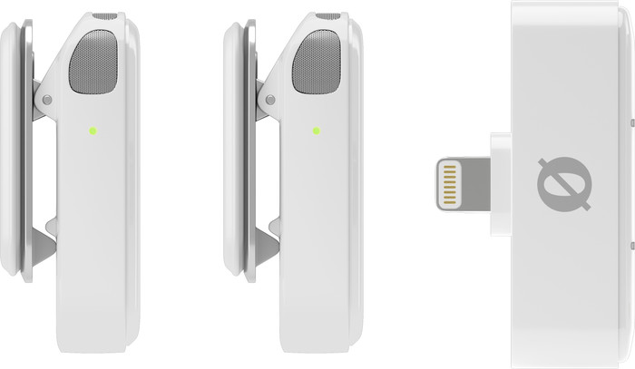 Rode Wireless Micro Weiß Lightning linke seite